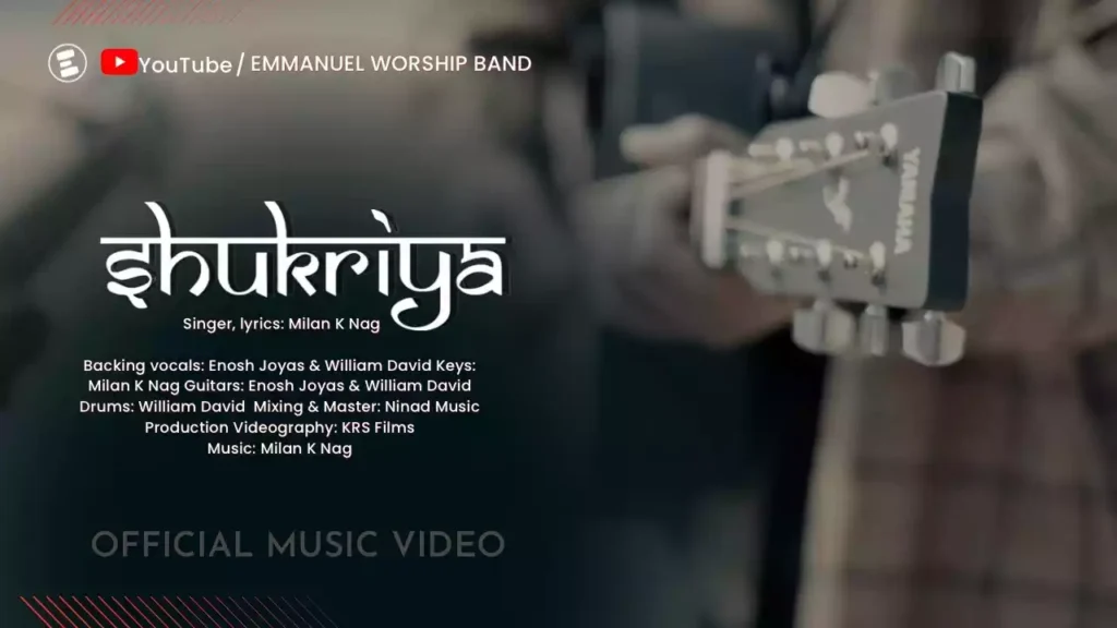 shukriya shukriya yeshu lyrics shukriya shukriya yeshu lyrics Milan K Nag
